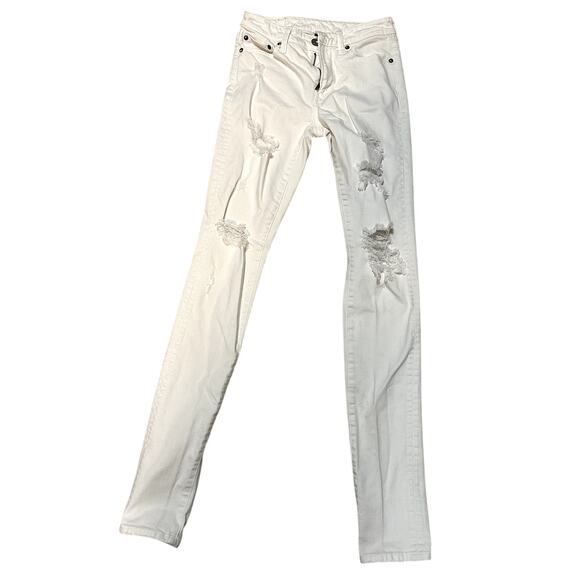 American Eagle Flex Distressed Skinny Jeans 29x32 - Picture 1 of 4